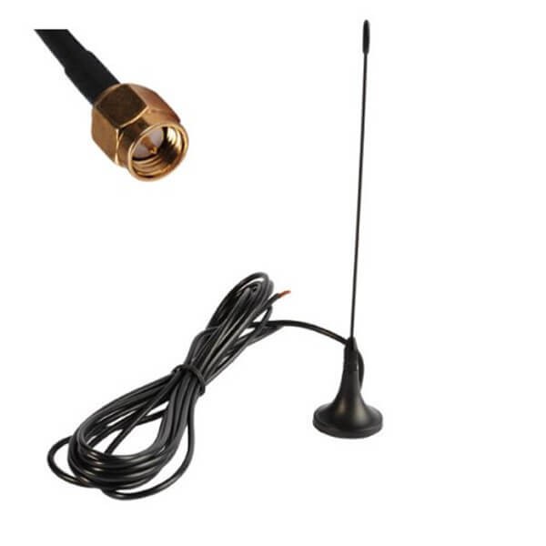 Radio Antenna 3dBi SMA Male Connector With Magnetic Base 433Mhz Antenna
