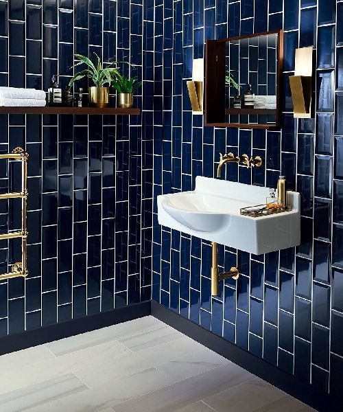 100 x 400mm Royal Blue Wall Tiles
