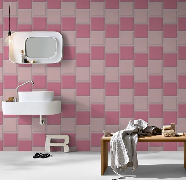 108 X 108mm Pink Wall Tiles, Shape : Rectangle, Square