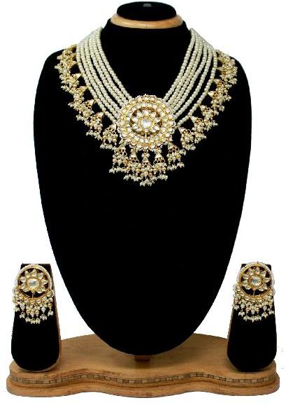 Immitation Jewellery pachi kundan Neckalce Set, Occasion : Gift, Party, Wedding