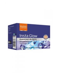 VLCC Insta Glow Diamond Bleach, for Parlour Use, Personal Use, Form : Gel