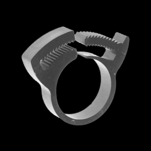 Matte Nylon Hose Clamp, Color Black shree chamunda industries