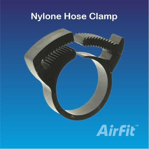 Airfit Plastic Non Coated nylone hose clamp, Size : 10-20mm