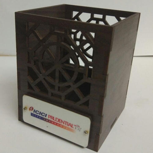 Polished wooden pen stand, Style : Modern