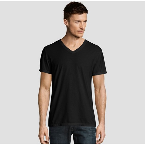Cotton Mens V Neck T-Shirt, Size : L, XL, XXL, Pattern : Plain at