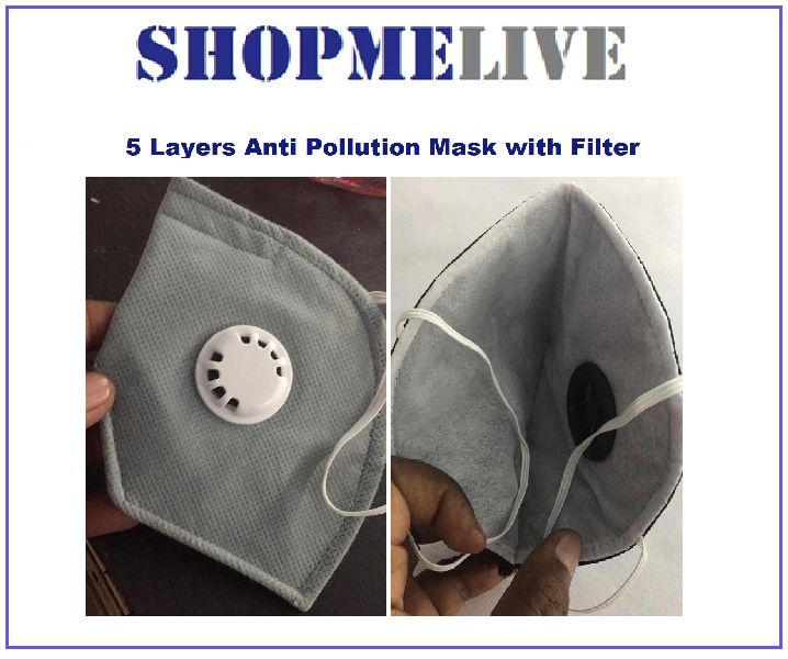 Non Woven Anti Pollution Face Mask, for Hospital, Parma Industry, Traffic Police, Feature : Eco Friendly