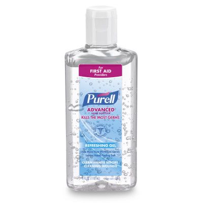 PURELL Advanced Hand Sanitizer Gel 4 Fl Oz Portable Flip Cap Bottle