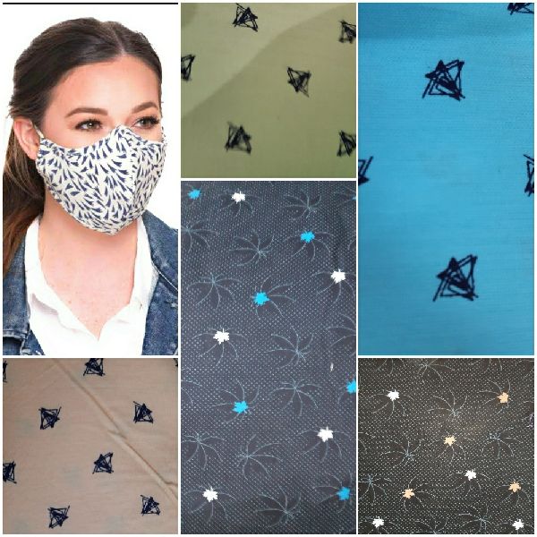 Cotton Designer mask, for Pollution, Pattern : Printed