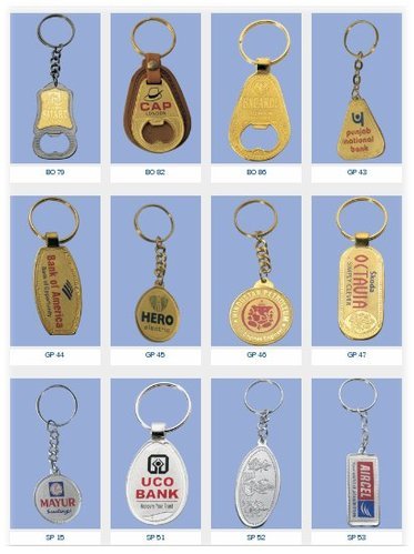 Plain Golden Plated Key Chains, Specialities : Durable, Water Proof, Fine Finishing