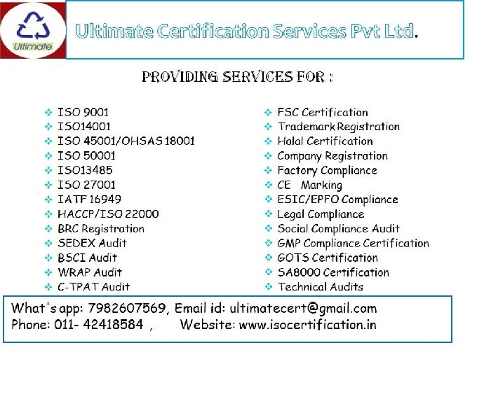ISO Certification Services in  Ghaziabad.