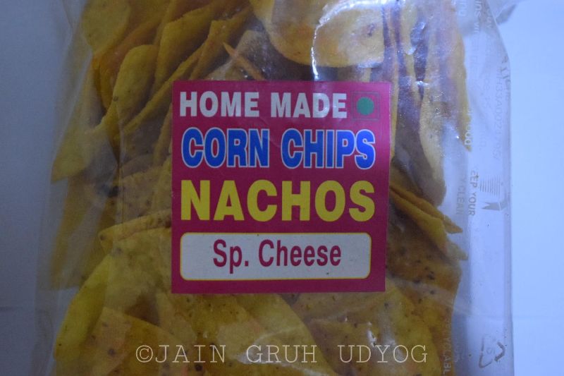 Sp. Cheese Nachos Corn Chips, for Snacks, Color : Yellow