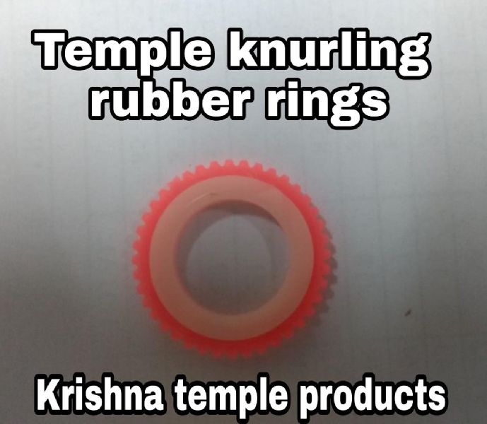 Ring temple knurling pu rubber rings