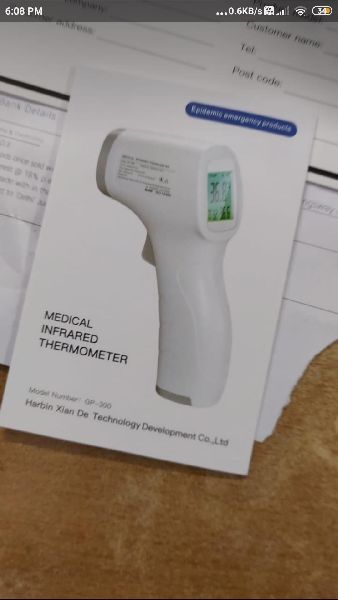 Digital Infrared Thermometer, for Monitor Temprature, Feature : High Accuracy, Light Weight, Low Battery Consumption
