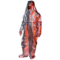 Full Sleeve Aluminium Fire Proximity Aluminised suit, for Industrial, Size : XL