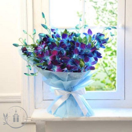 Natural Blue Orchid Flower, for Decorative, Vase Displays, Occasion : Birthday, Making Perfumes