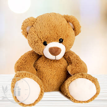 Cotton Cutty Brown Teddy Bear, for Baby Playing, Gifting, Pattern : Plain
