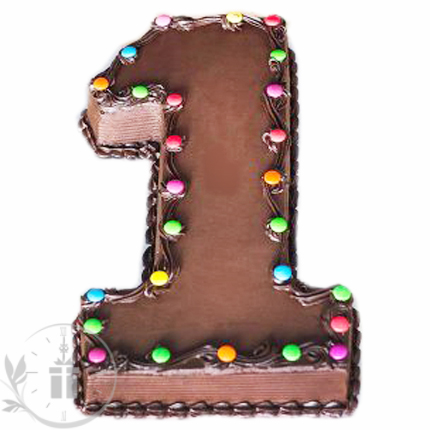 Rectangular Number One Chocolate Cake, Packaging Type : Paper Box