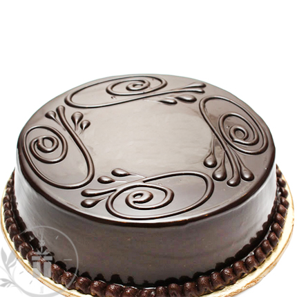 Round Dark Chocolate Cake, Packaging Type : Paper Box