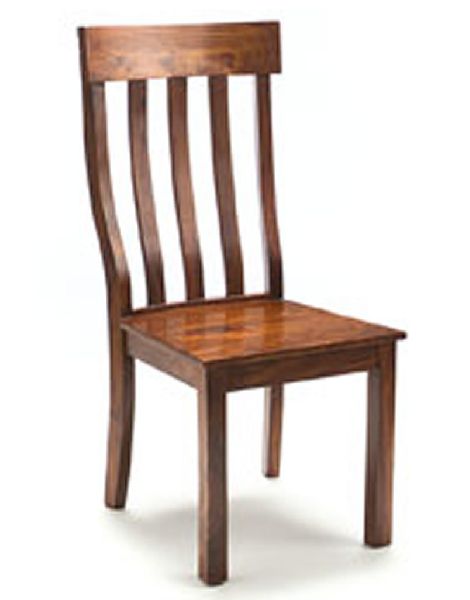 Rectangular Polished wooden chair, Color : Brown