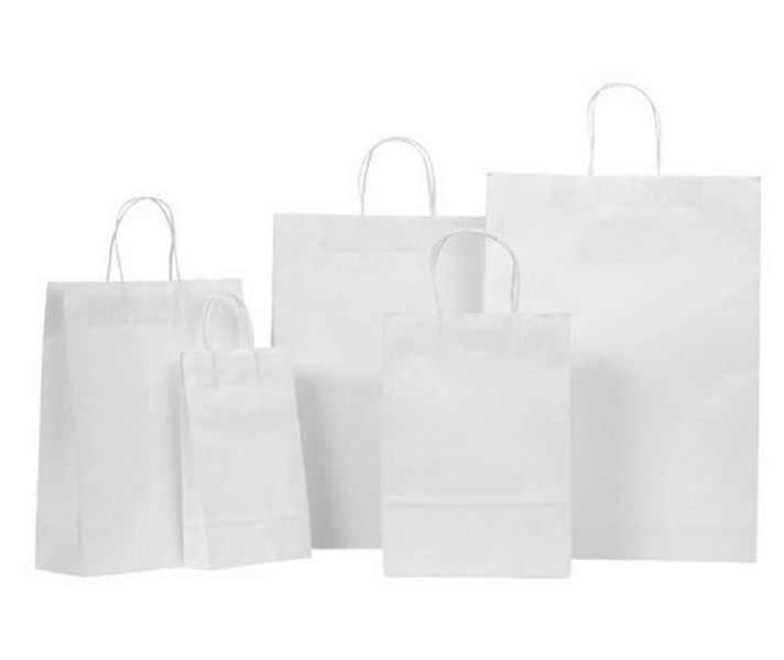 White Kraft Paper Bags (Plain)