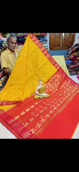 silk moslin Dhakay Jamdani saree