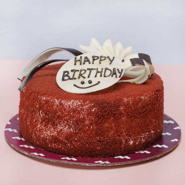 Red Velvet Birthday Cake, Packaging Type : Curated Box