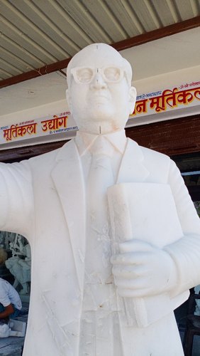 White Bhim Rao Ambedkar Statue, Packaging Type : Carton Box, Thermocol Box