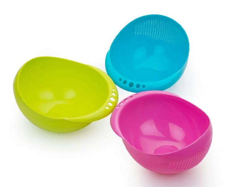 Plastic Rice Strainer Bowl, for Kitchen, Features : Durable, Fine Finished