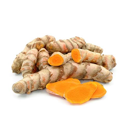 raw turmeric finger