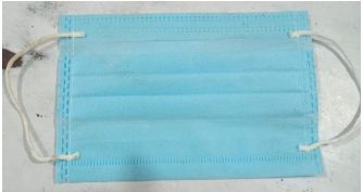 Cotton 3 Ply Face Mask, for Clinic, Hospital, Rope material : Polyester