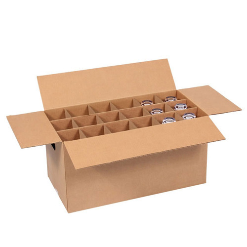 Rectangle Partition Corrugated Boxes, for Packaging, Feature : Light Weight
