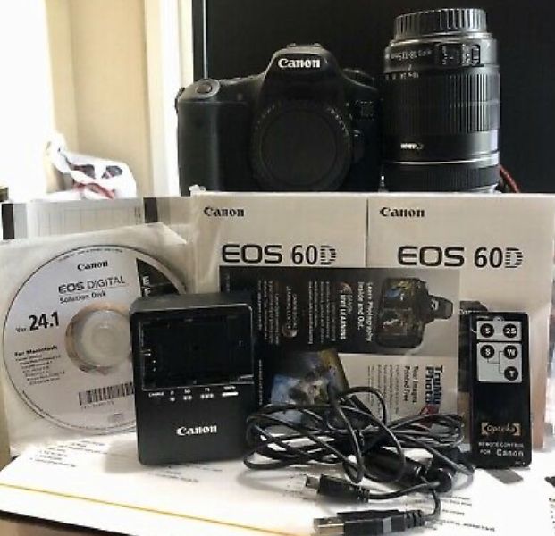 Canon EOS 60D 18.0MP Digital SLR Camera Kit w/ EF-S IS 18-13