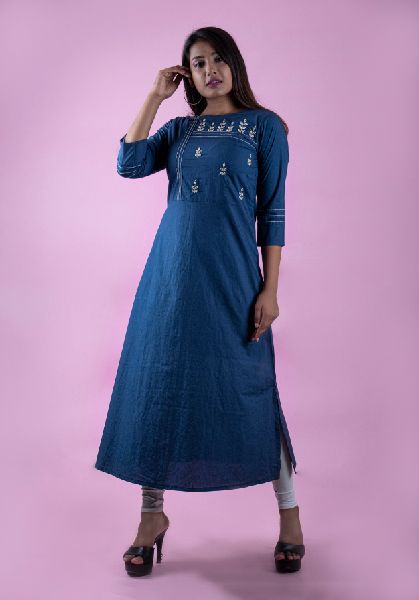 a line straight kurti