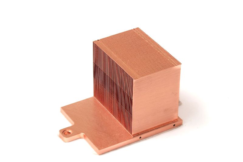 Copper Zipper Fin Cooling Heat Sink