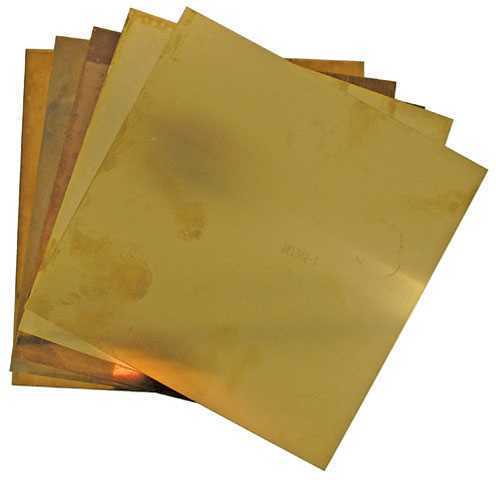 Rectangular Coated Brass Sheets, Color : Golden