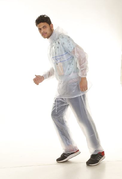 Full Sleeve Collar Mens PVC Rain Suit, Pattern : Plain, Feature ...