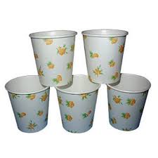 Paper Disposable Printed Tea Glasses, Size : Standard