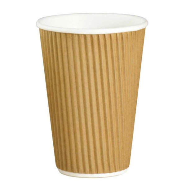 Plain Paper Disposable Ripple Coffee Glasses, Size : Standard