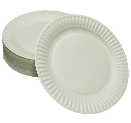 Round disposable paper plate, for Utility Dishes, Feature : Lightweight