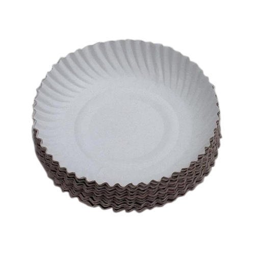 Round Plain Paper Plate, for Utility Dishes, Feature : Disposable