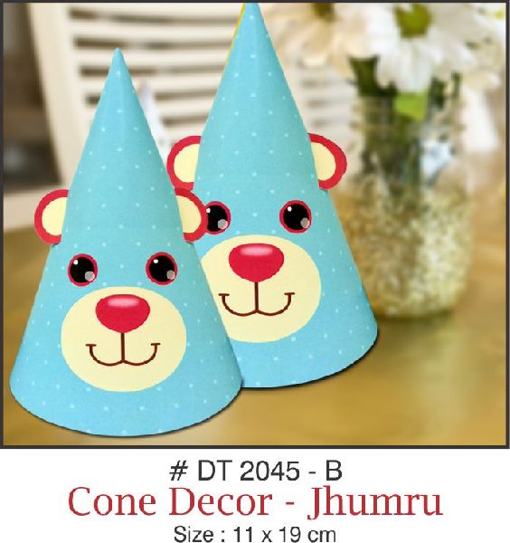 Paper cone decor jhumru