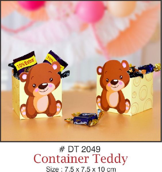 paper Container Teddy Box