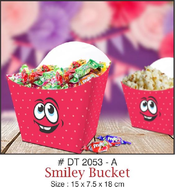 Paper smiley bucket