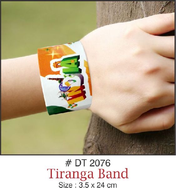 Signative Paper Tiranga Wrist Band, for Gifting, Gender : Kids