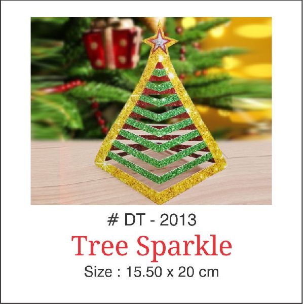 Signative Paper Tree Sparkle, for Gift Items, Pattern : Printed