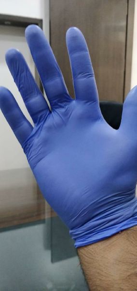 Aqua Latex Nitrile Hand Gloves, for Examination