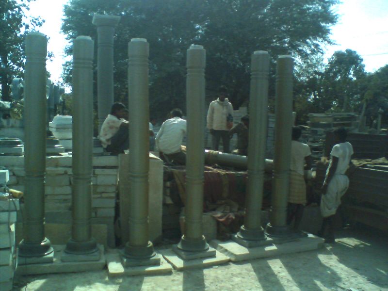 carved stone pillar