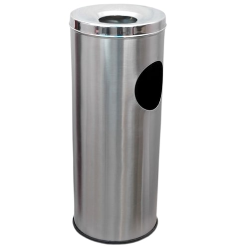 Stainless Steel Ash Can Dustbin, for Office, Home, Hotel, etc, Size : 10*28 inch