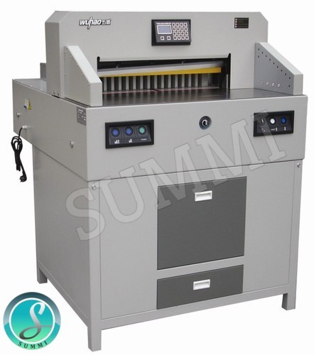 16inch Semi Automatic Digital Paper Cutter Machine, Color : Grey