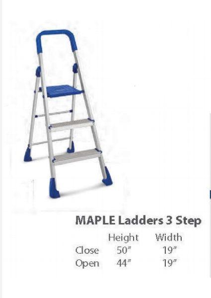 Maple 3 Step Ladder